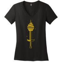 Dowser Series Tenth Anniversary Goldprinting Women's V-Neck T-Shirt