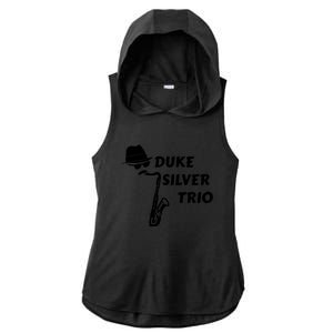 Duke Silver Trio Ladies PosiCharge Tri-Blend Wicking Draft Hoodie Tank