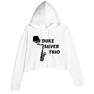 Duke Silver Trio Crop Fleece Hoodie