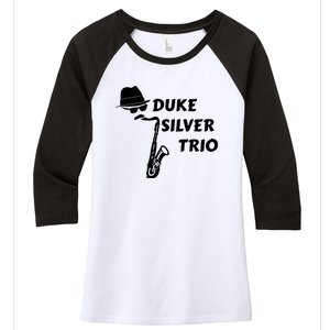 Duke Silver Trio Women's Tri-Blend 3/4-Sleeve Raglan Shirt