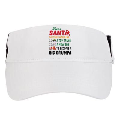 Dear Santa This Year I Would Like To Become A Big Grumpa Adult Drive Performance Visor