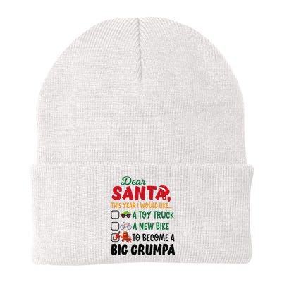 Dear Santa This Year I Would Like To Become A Big Grumpa Knit Cap Winter Beanie