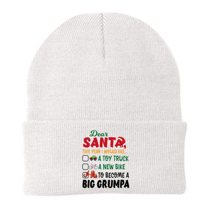 Dear Santa This Year I Would Like To Become A Big Grumpa Knit Cap Winter Beanie