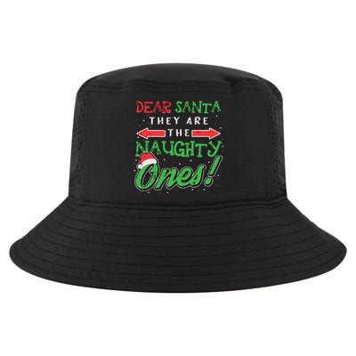 Dear Santa They Are The Naughty Ones Funny Christmas Gifts Cool Comfort Performance Bucket Hat