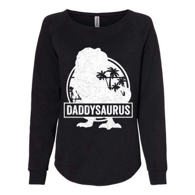 Daddy Saurus T Rex Dinosaur Daddysaurus Family Matching Cute Gift Womens California Wash Sweatshirt