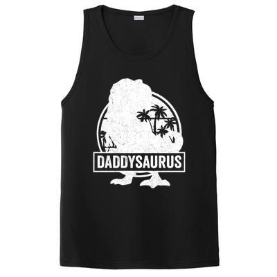 Daddy Saurus T Rex Dinosaur Daddysaurus Family Matching Cute Gift PosiCharge Competitor Tank