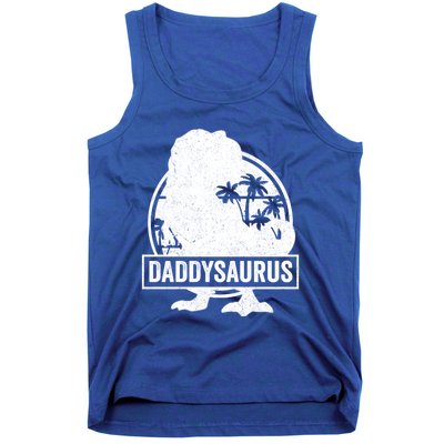 Daddy Saurus T Rex Dinosaur Daddysaurus Family Matching Cute Gift Tank Top