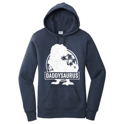 Daddy Saurus T Rex Dinosaur Daddysaurus Family Matching Cute Gift Women's Pullover Hoodie