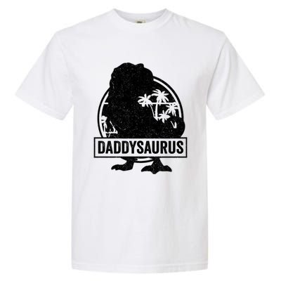 Daddy Saurus T Rex Dinosaur Daddysaurus Family Matching Cute Gift Garment-Dyed Heavyweight T-Shirt