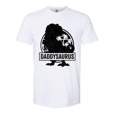 Daddy Saurus T Rex Dinosaur Daddysaurus Family Matching Cute Gift Softstyle CVC T-Shirt