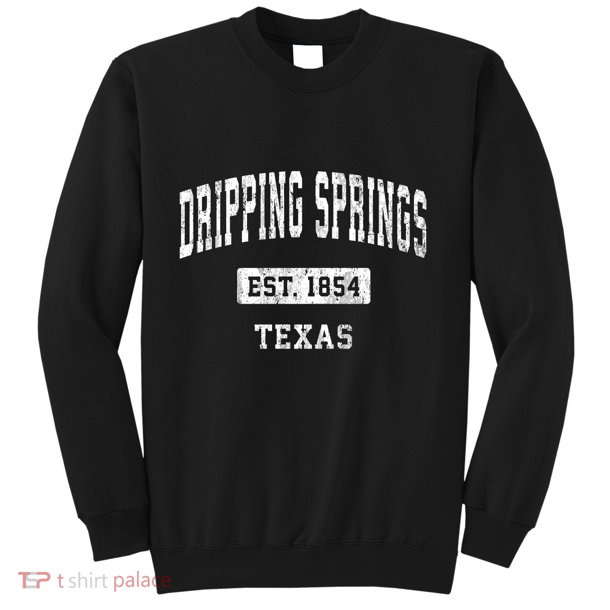 Dripping Springs Texas Tx Vintage Sports Established Sweatshirt
