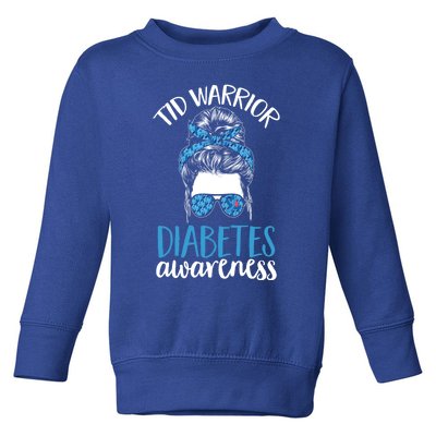 Diabetes Support T1d Warrior Diabetes Awareness Gift Toddler Sweatshirt