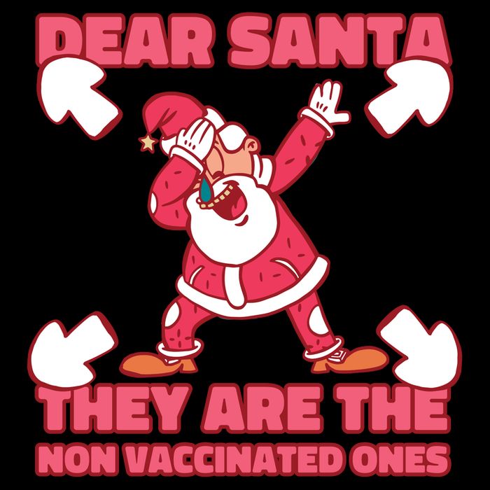 Dear Santa They Are The Non Vaccinated Ones 16 in Basic Backpack