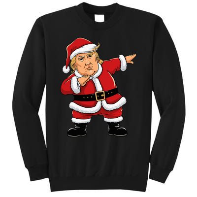 Dabbing Santa Trump Xmas Lights Christmas Sweatshirt