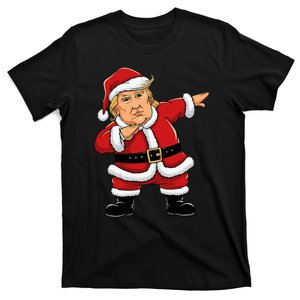 Dabbing Santa Trump Xmas Lights Christmas T-Shirt