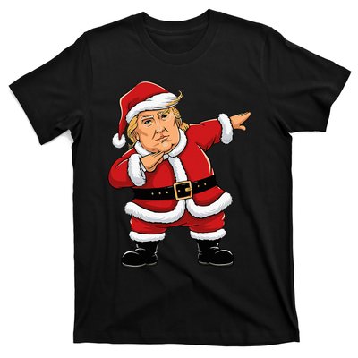 Dabbing Santa Trump Xmas Lights Christmas T-Shirt