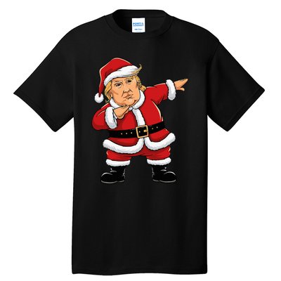 Dabbing Santa Trump Xmas Lights Christmas Tall T-Shirt