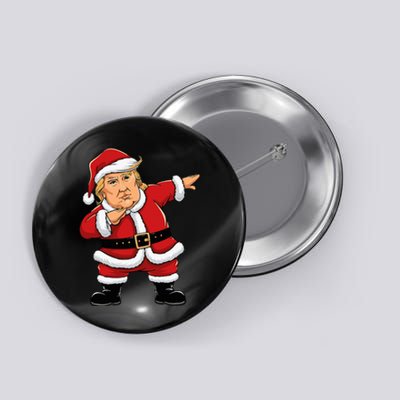 Dabbing Santa Trump Xmas Lights Christmas Button