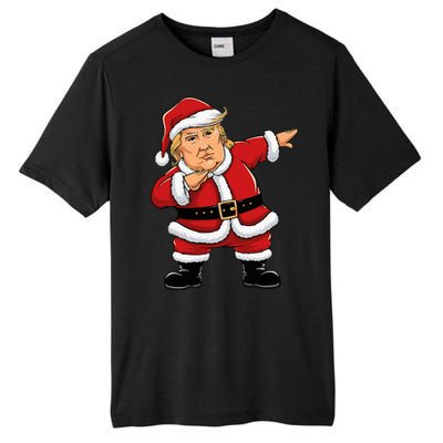 Dabbing Santa Trump Xmas Lights Christmas Tall Fusion ChromaSoft Performance T-Shirt