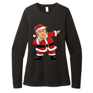 Dabbing Santa Trump Xmas Lights Christmas Womens CVC Long Sleeve Shirt