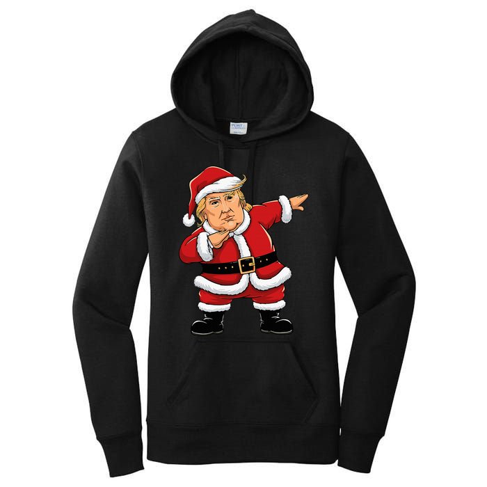 Dabbing Santa Trump Xmas Lights Christmas Women's Pullover Hoodie