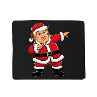 Dabbing Santa Trump Xmas Lights Christmas Mousepad