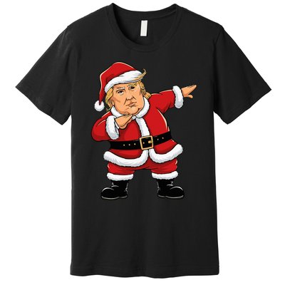 Dabbing Santa Trump Xmas Lights Christmas Premium T-Shirt