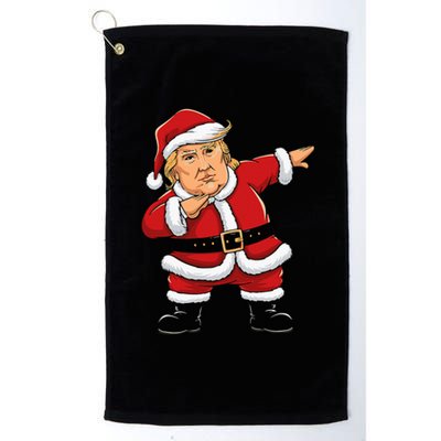 Dabbing Santa Trump Xmas Lights Christmas Platinum Collection Golf Towel