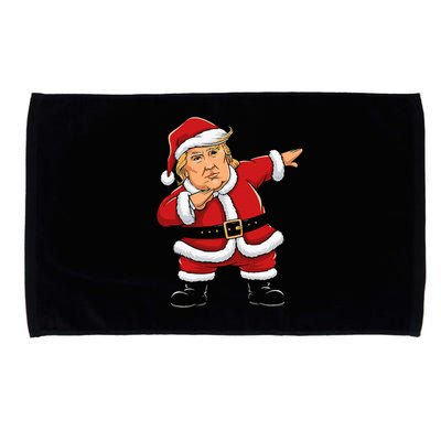 Dabbing Santa Trump Xmas Lights Christmas Microfiber Hand Towel