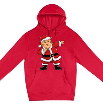 Dabbing Santa Trump Xmas Lights Christmas Premium Pullover Hoodie