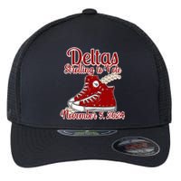 Deltas Strolling To Vote November 5 2024 Chucks And Pearls Flexfit Unipanel Trucker Cap