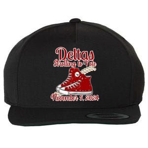 Deltas Strolling To Vote November 5 2024 Chucks And Pearls Wool Snapback Cap