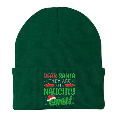 Dear Santa They Are The Naughty Ones Funny Christmas Gifts Knit Cap Winter Beanie