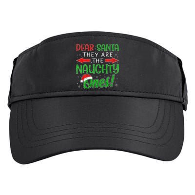 Dear Santa They Are The Naughty Ones Funny Christmas Gifts Adult Drive Performance Visor