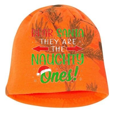 Dear Santa They Are The Naughty Ones Funny Christmas Gifts Kati - Camo Knit Beanie