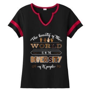 Diversity Skin Tone Melanin Empowert Equality Advocacies Gift Ladies Halftime Notch Neck Tee