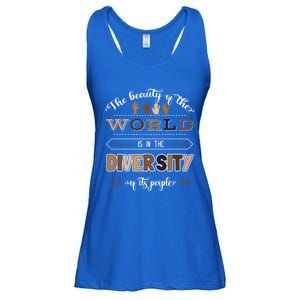 Diversity Skin Tone Melanin Empowert Equality Advocacies Gift Ladies Essential Flowy Tank