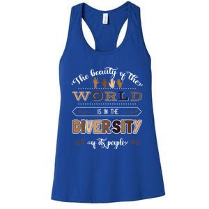 Diversity Skin Tone Melanin Empowert Equality Advocacies Gift Women's Racerback Tank