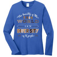 Diversity Skin Tone Melanin Empowert Equality Advocacies Gift Ladies Long Sleeve Shirt