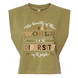 Diversity Skin Tone Melanin Empowert Equality Advocacies Gift Garment-Dyed Women's Muscle Tee