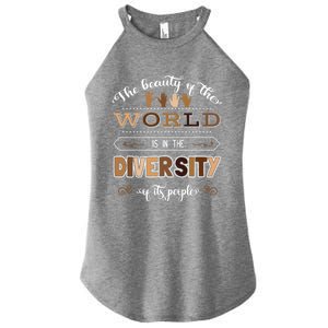 Diversity Skin Tone Melanin Empowert Equality Advocacies Gift Women's Perfect Tri Rocker Tank