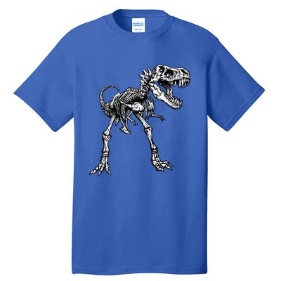 Dinosaur Skeleton T Rex Costume Halloween Son Gift Tall T-Shirt