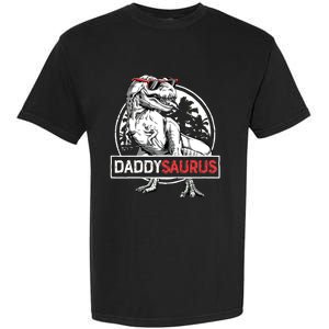 Daddy Saurus T Rex Dinosaur Father's Day Family Matching Garment-Dyed Heavyweight T-Shirt