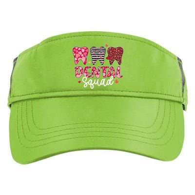 Dental Squad Teeth Dentist Valentines Day Dental Assistant Cool Gift Adult Drive Performance Visor