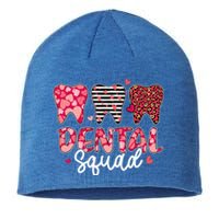 Dental Squad Teeth Dentist Valentines Day Dental Assistant Cool Gift Sustainable Beanie