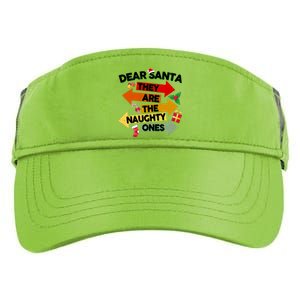 Dear Santa They Are The Naughty Ones Adult Drive Performance Visor