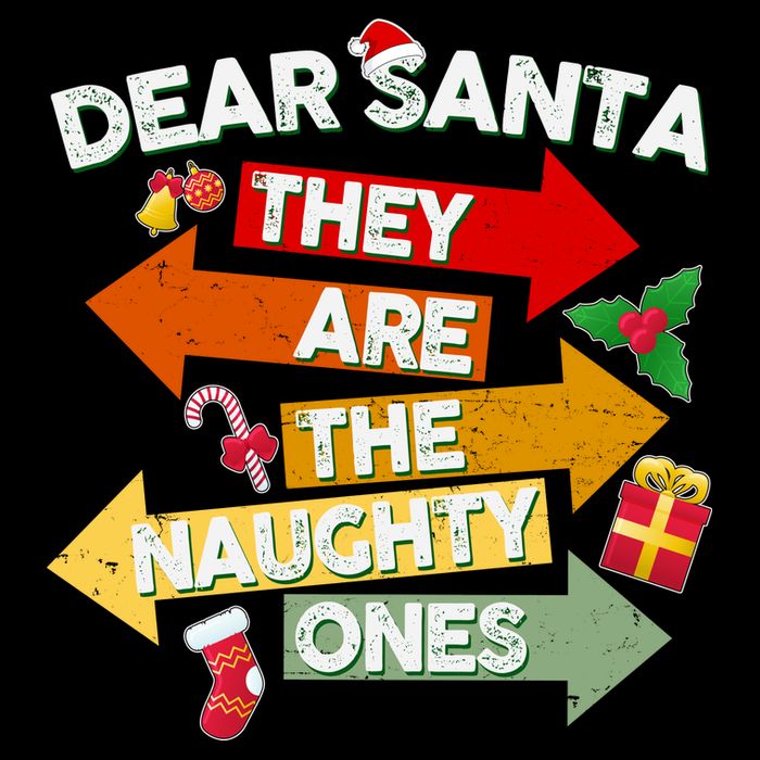 Dear Santa They Are The Naughty Ones Premium T-Shirt