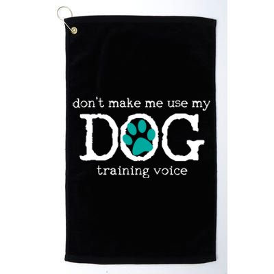 Dog School Trainer Education Training Gift Platinum Collection Golf Towel