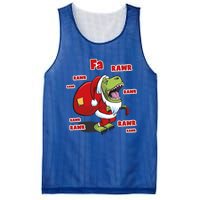 Dinosaur Santasaurus T Rex Christmas Fa La Rawr Rawr Dino Funny Gift Mesh Reversible Basketball Jersey Tank