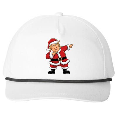 Dabbing Santa Trump Xmas Lights Christmas Snapback Five-Panel Rope Hat